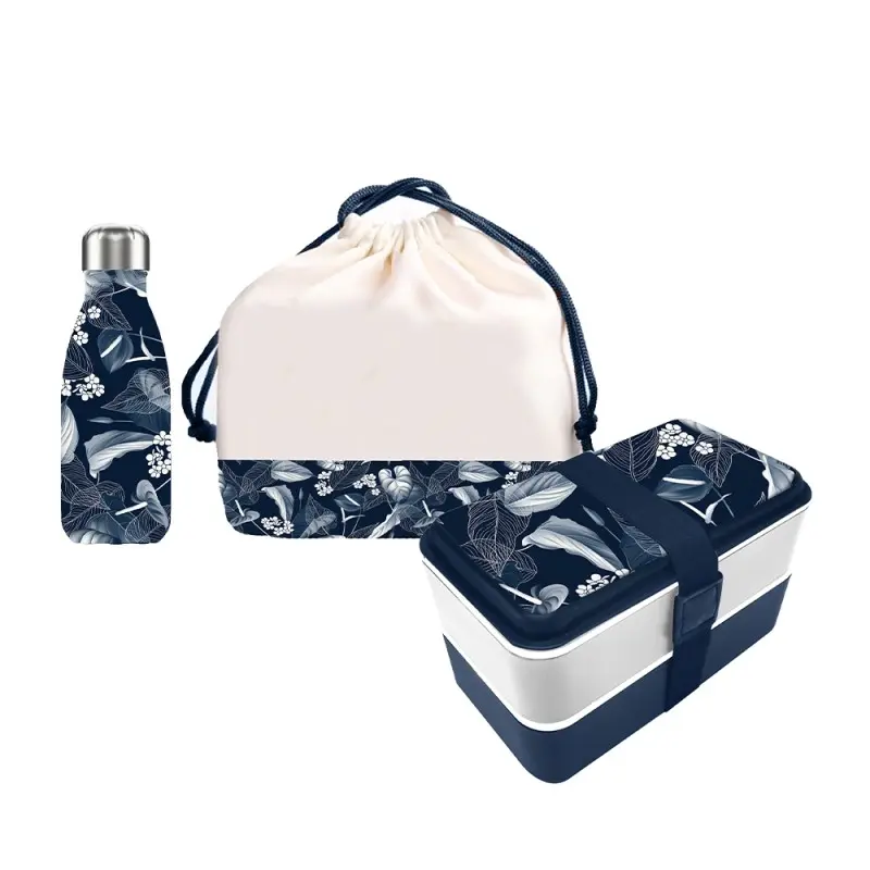 Set 3 pièces Lunchbox, Sac & Bouteille isotherme - LITTLE MARCEL 